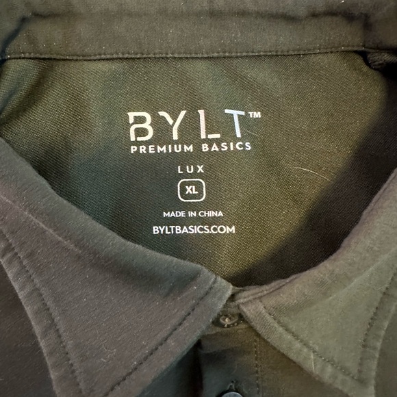 BYLT Basics | Lux Polo Shirt XL Forest Green Short Sleeve - Picture 10 of 12